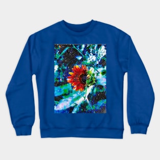 Homage VanGogh Sunflowers and Starry Night In One Crewneck Sweatshirt